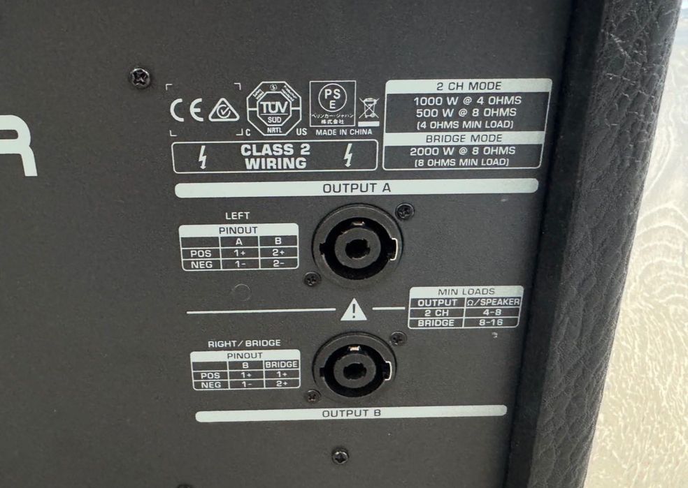 Behringer pmp2000W USB/Активен пулт