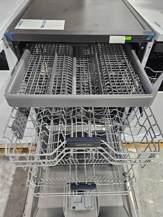 Cecotec Dishwasher 60 cm-Freestanding Bolero Aguazero 6700 Dark B, Energy Efficient, Inverter Plus Motor, XXL, Third Compartment, Turbo Dry+