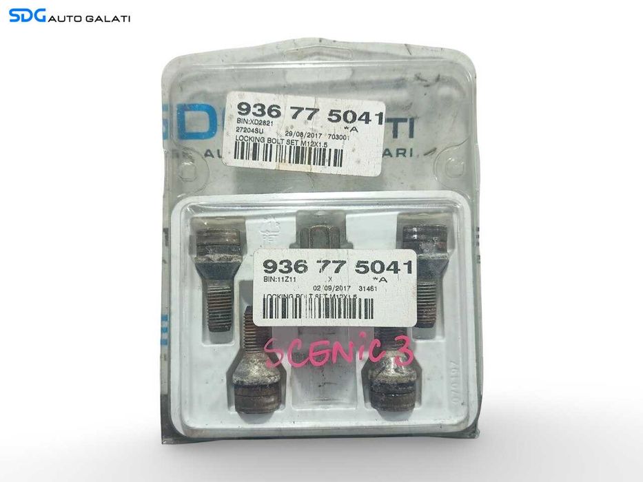 Set Prezoane Antifurt Roti Jante Renault Scenic 3 2009 - 2016 Cod 936775041 [A0634]