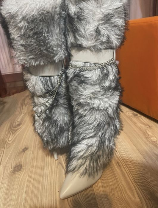 Cizme gri marime 39 noi