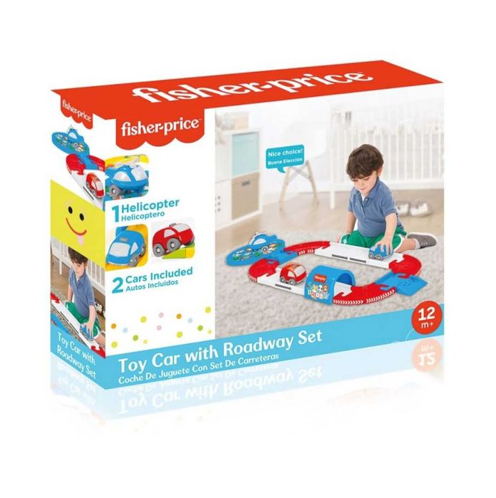 Писта с коли и хеликоптер fisher price