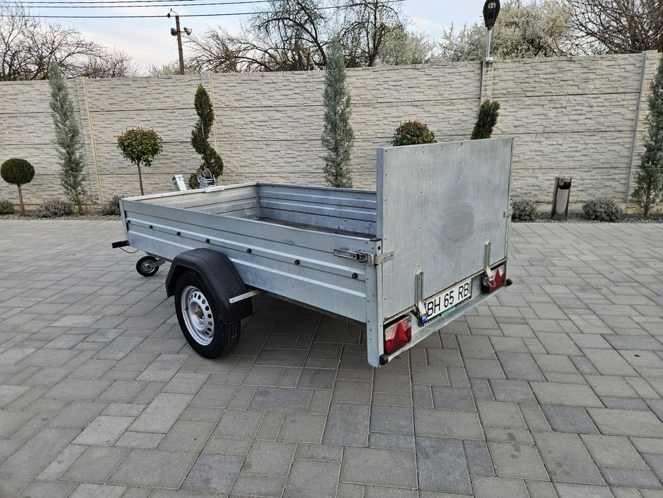 Remorca rabatabila 750 kg pentru transport atv,tractoras de tuns iarba