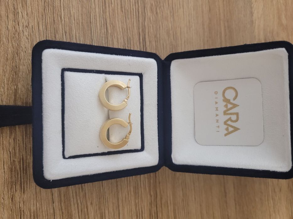 Златни Обеци  Cara Diamanti 14k