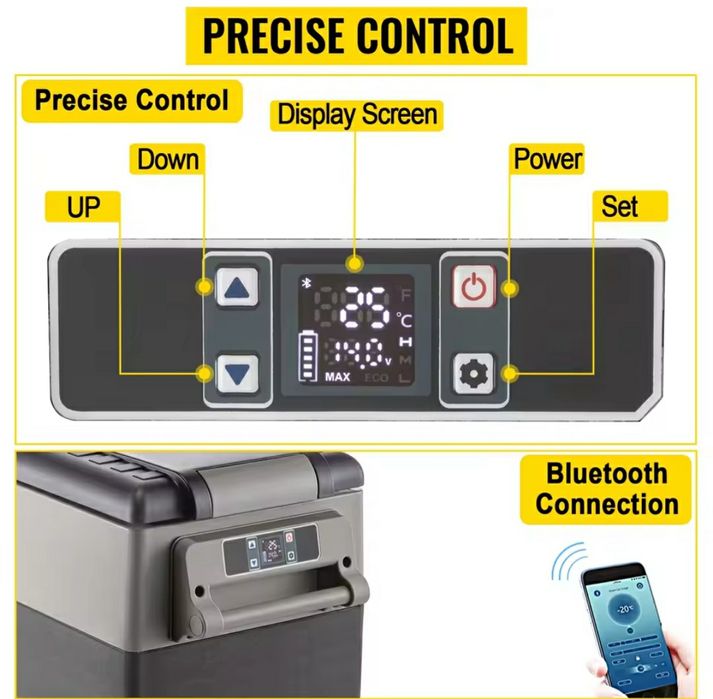 Frigider cu compresor vevor 12v/24v/220v