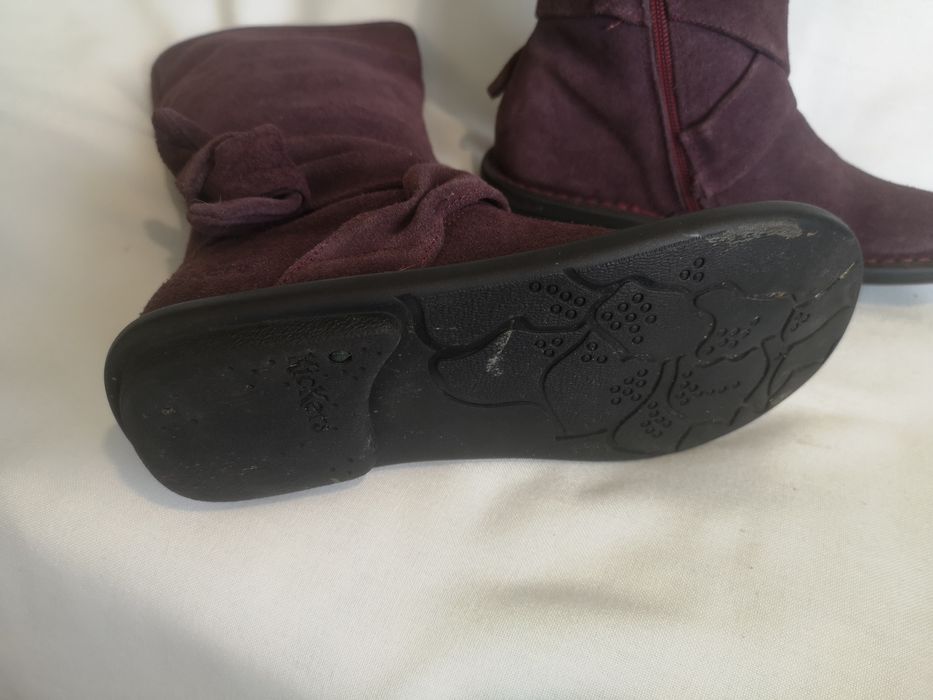 Kickers, ботуши естествен велур, номер 36