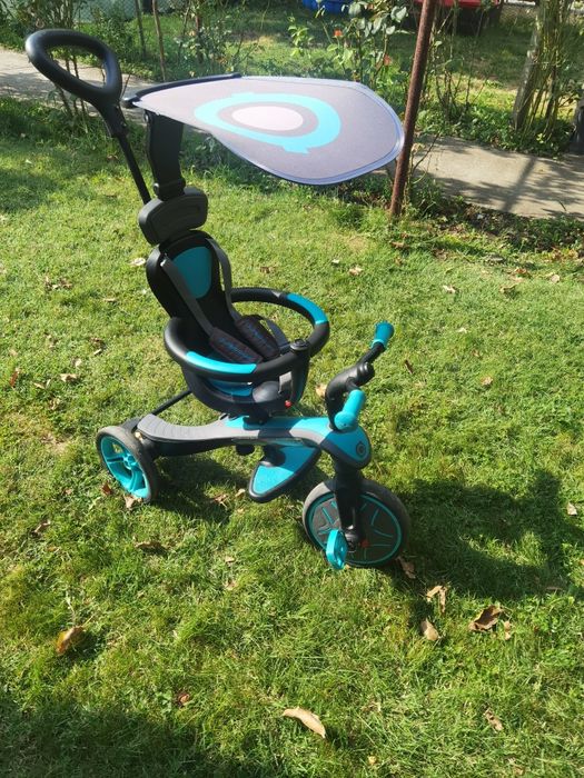 Детска триколка 4 в 1 Globber -Trike Explorer, синьо-зелена