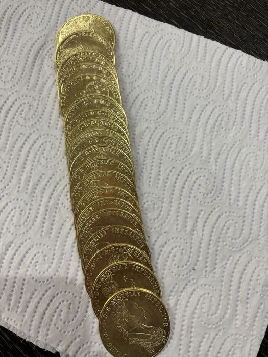 Vand galbeni plcati cu aur de 24k frank iosif