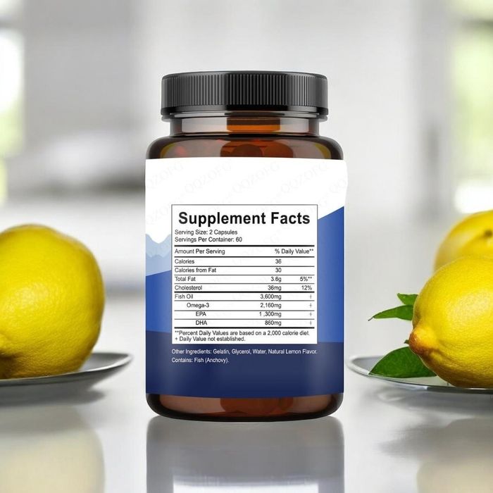 Omega 3 Cea mai mare concentratie de pe piata pe portie ! 2160 mg omega3 activ dintre care 1300 mg EPA !!