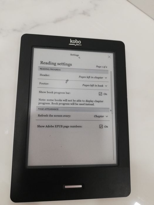 Електронен четец за книги Kobo