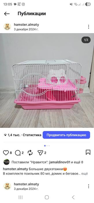 Новые клетки + хомячок в подарок