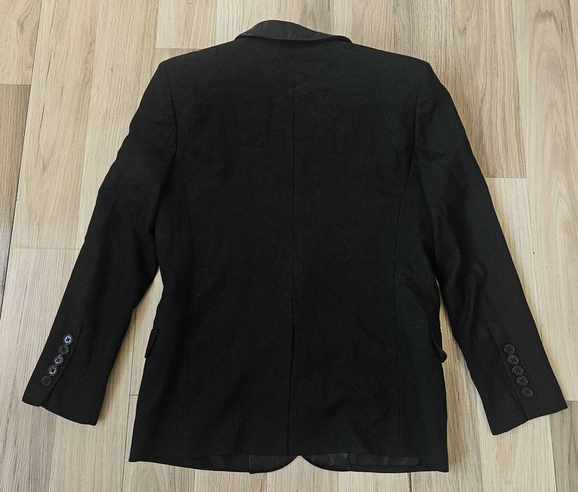 Дамски белейзър с кожени ривери Saint Laurent - S/M