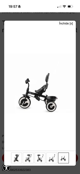 Tricicleta kinderkraft aston