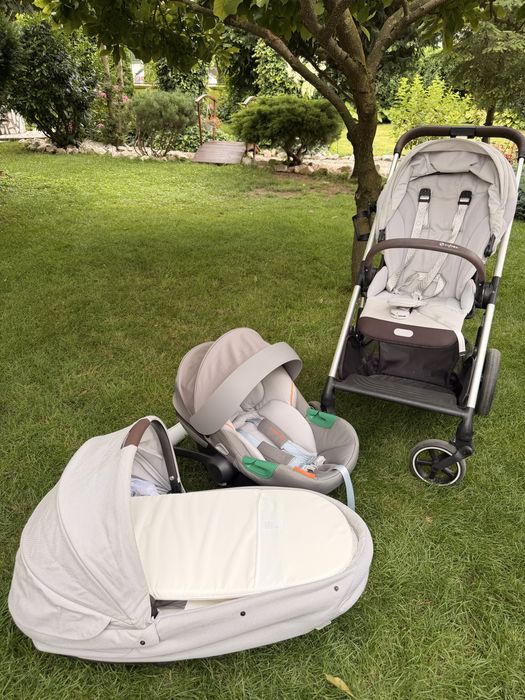 Cybex Balios S Lux 3 in 1 Stone Grey - stare excelenta, accesorii
