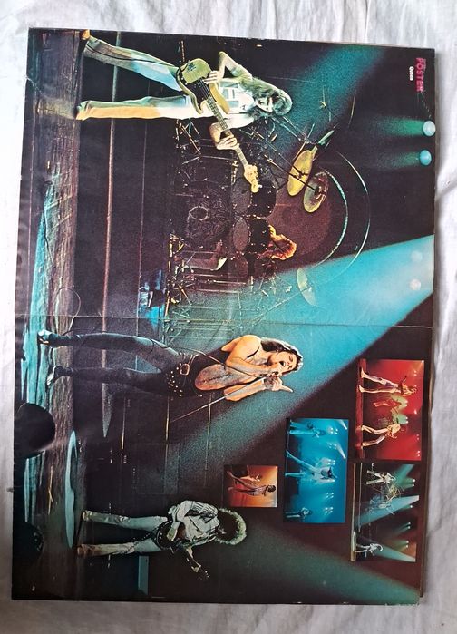Цветной плакат группы QUEEN журнал POSTER АНГЛИЯ 43см×59см
