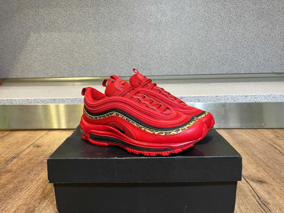 ОРИГИНАЛНИ *** Nike Air Max 97 Premium " Leopard Pack " Red Black