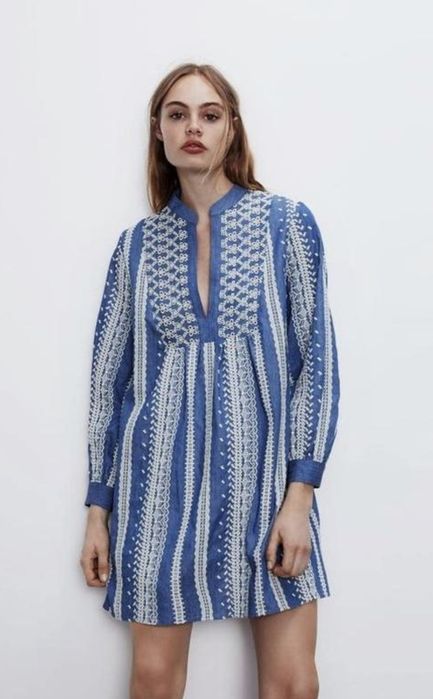Рокля тип деним на zara