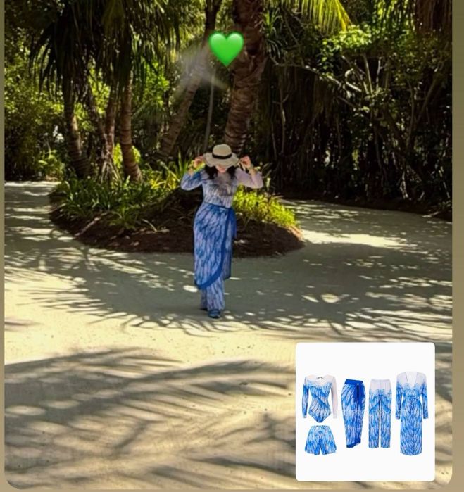 Умный купальник + полный пляжный комплект 5 в 1