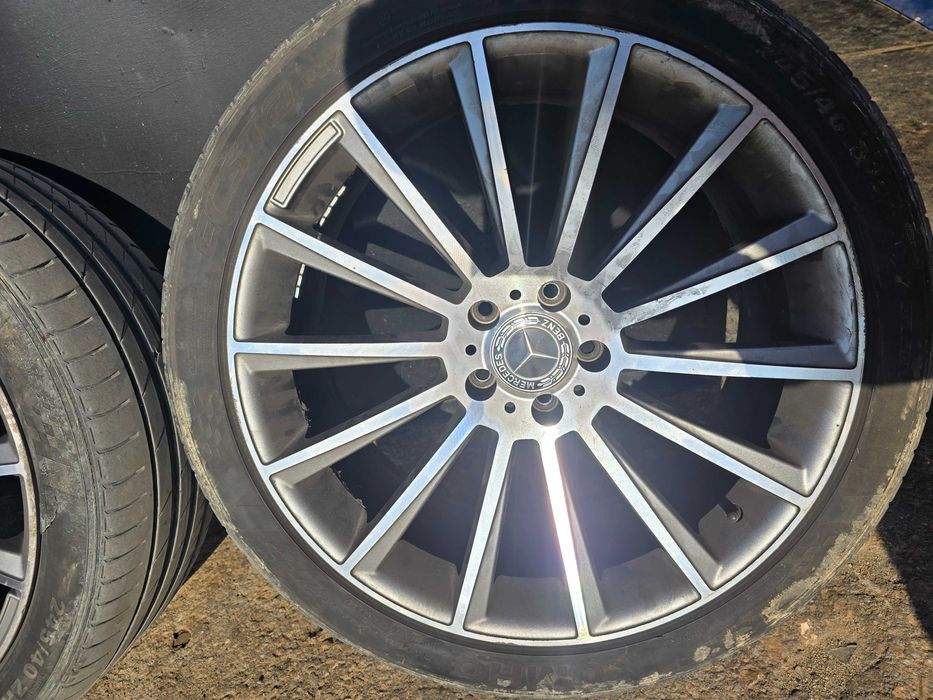 Джанти с 2 вида гуми Мерцедес 20 цола 5x112