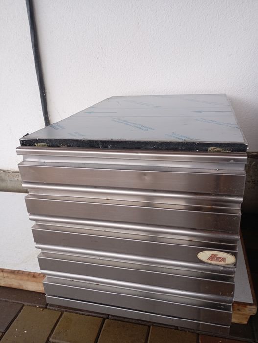 Dulap inox cu sertare pentru casete aluat pizza