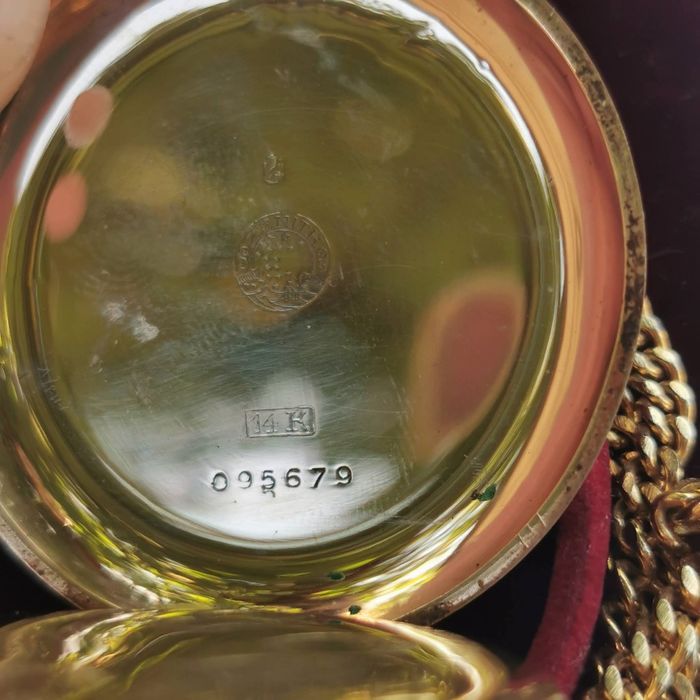 Ocazie,ceas aur masiv 14k Zenith,buzinar,1900,colecție,deosebit,original