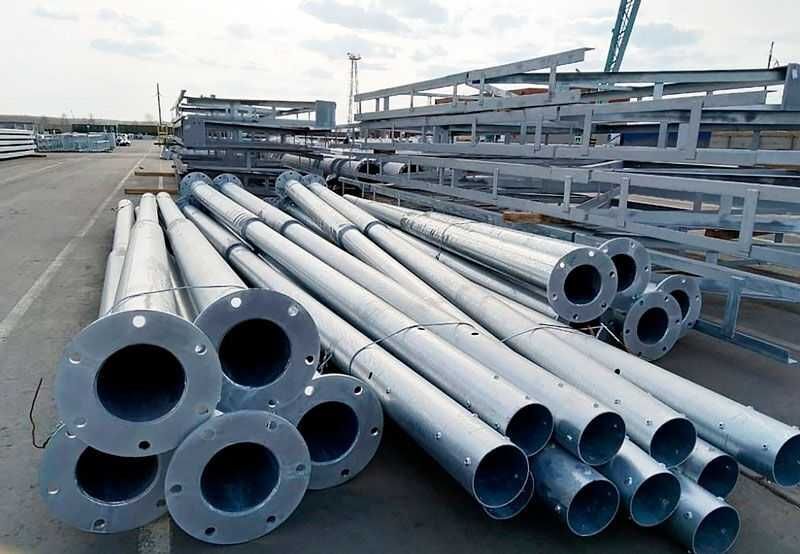 Опоры освещения граненные, столбчатые