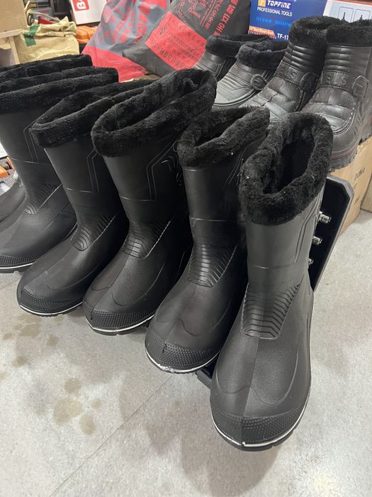 Сапоги резиновые с мехом/этик галоши