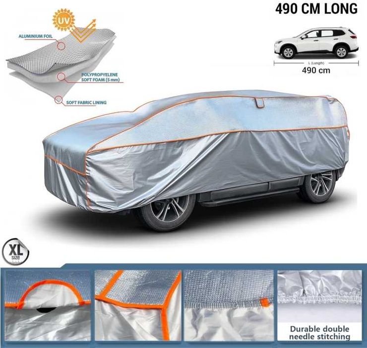 Покривало непромокаемо с алуминиево покритие за автомобил, джип и SUV