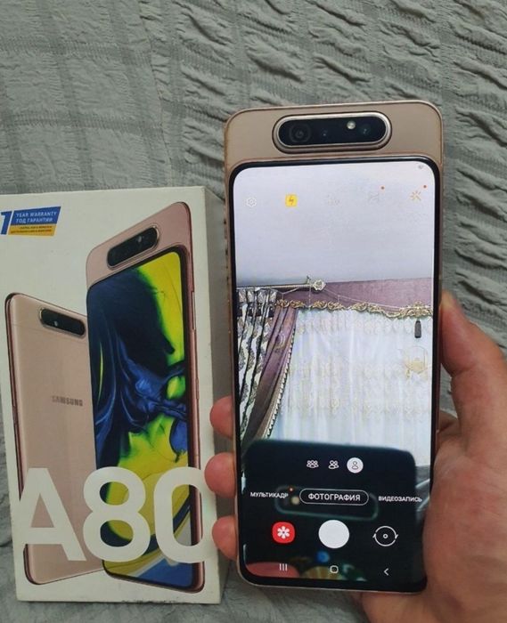 Samsung Galaxy A80 8/128GB Gold Igravoy Original Veitnam Karobka Yaxwi