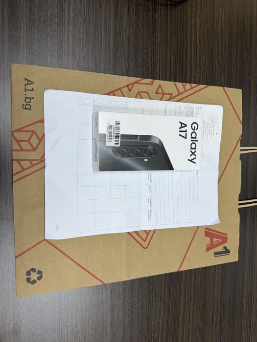 ЗАПЕЧАТАН 128GB Samsung A17 Гаранция от A1 до 2028год. Black / Черен