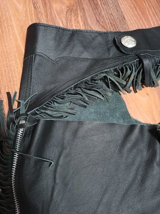 Панталон естествена кожа за каране на мотор