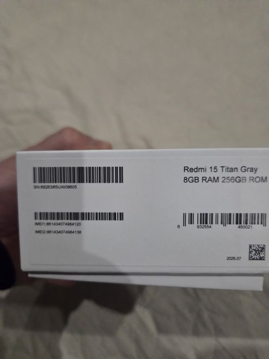 Смартфон Xiaomi - Redmi 15, 6.9'', 8GB/256GB, Titan Gray