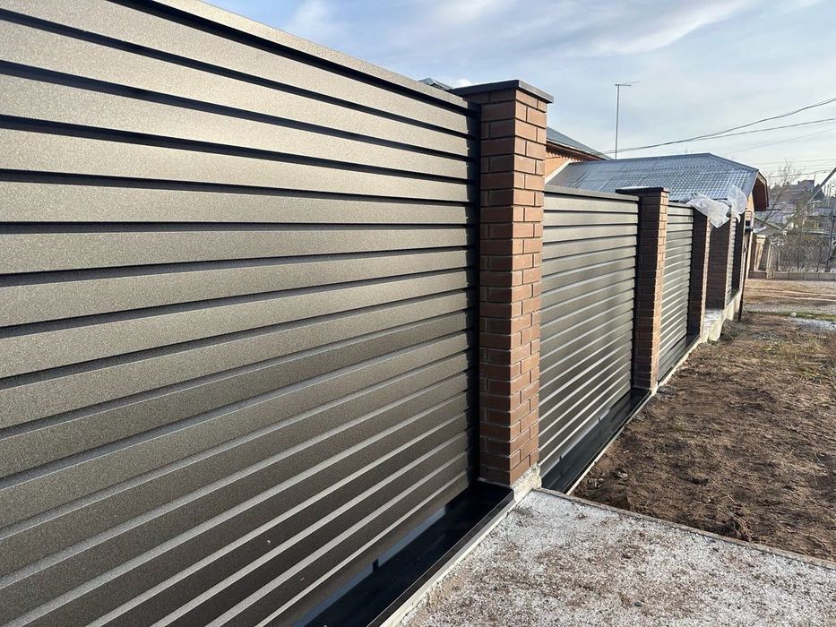 Забор жалюзи от производителя, штакетник, евро забор, еврожалюзи