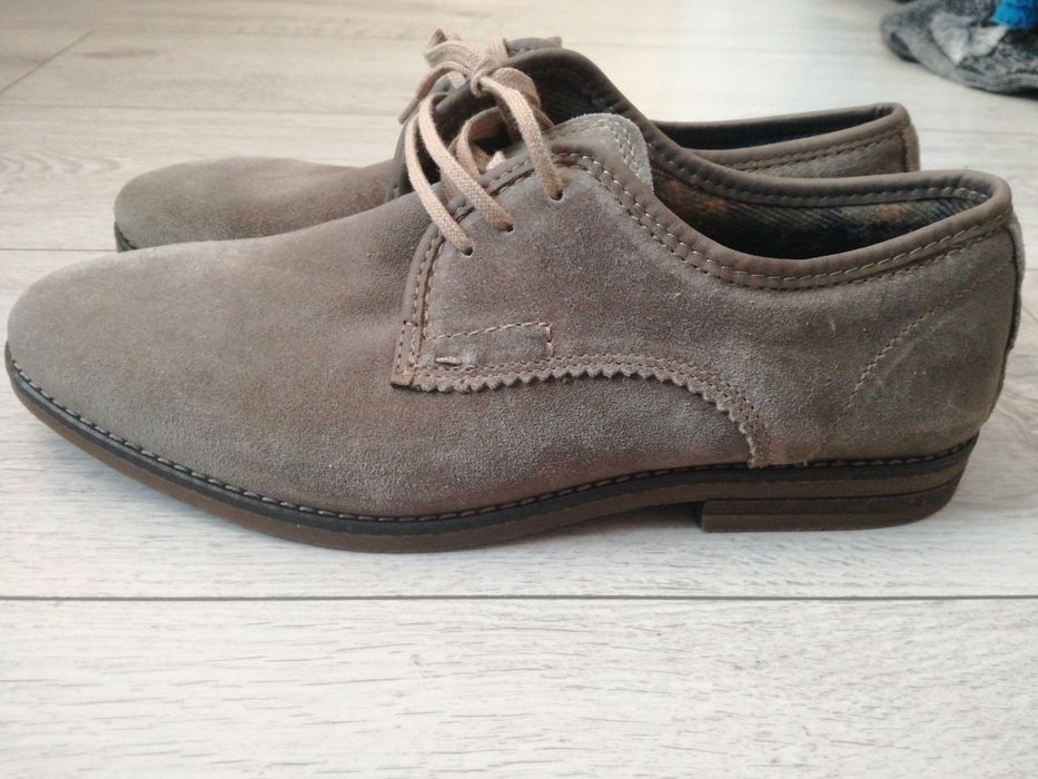 Pantofi Peckott Denim piele intoarsa