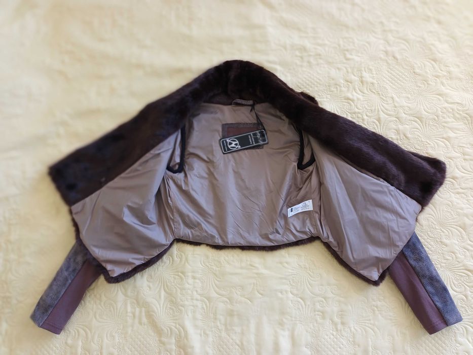 Дамско яке еко кожа