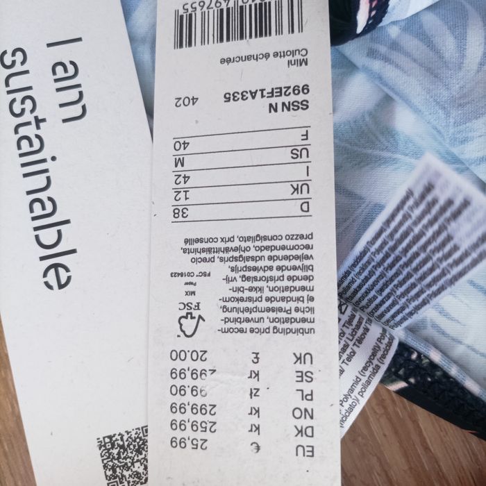 Esprit /Oneill 36B/C  висока талия нов оригинален бански