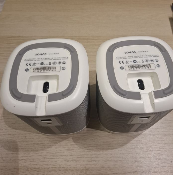 SET Boxe SONOS PLAY 1, WiFi MultiRoom Airplay Sunet Premium Stereo