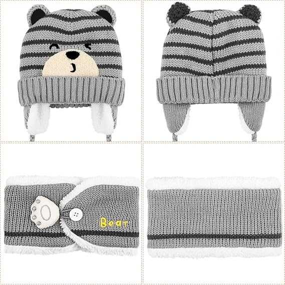 Set caciula si fular pentru copii