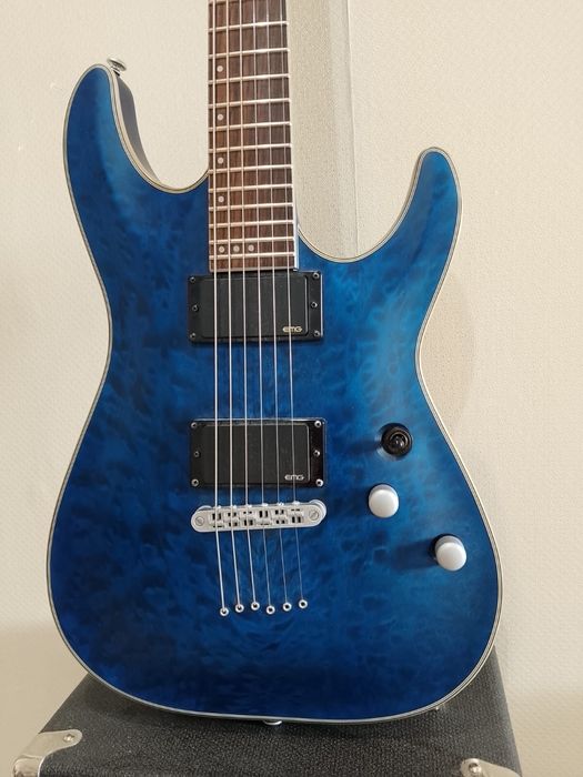 Электрогитара Schecter Daimond Series C-1 Platinum STMBL + комбик