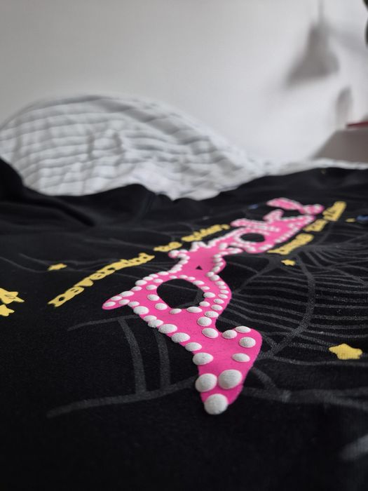 Sp5der P*NK Hoodie Black