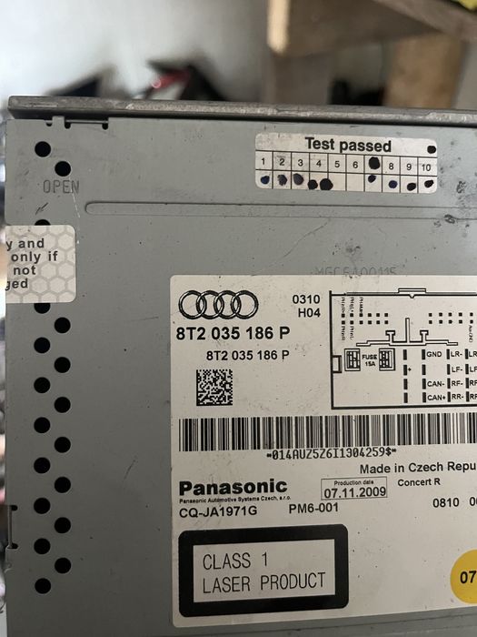 Radio CD Player Audi A4 B8 b8.5 audi concert / symphony