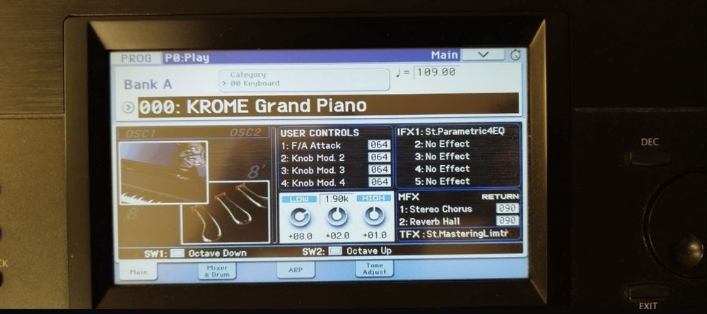 Set Complet Korg Krome 88 – Clape Grele (Pian) + Stativ și Scaun