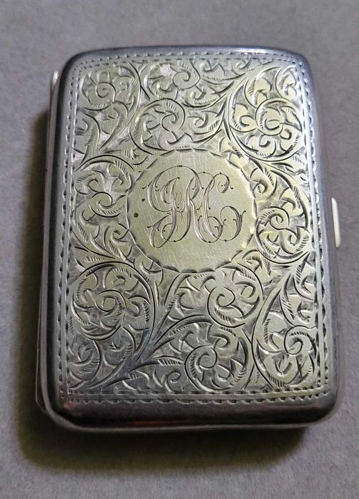 Tabachera antică din argint Henry Williamson