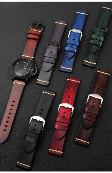 RUMPLE Кожена каишка Huawei Watch/Samsung/Garmin/Xiaomi/Apple/Amazfit