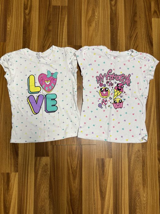 Футболки/лонгсливы на девочку 4-5 лет