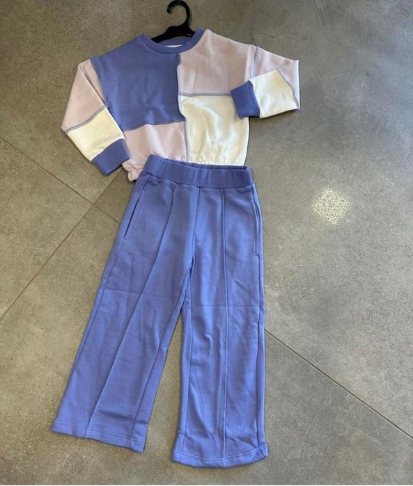 Памучен комплект  за момиче 128/132 см