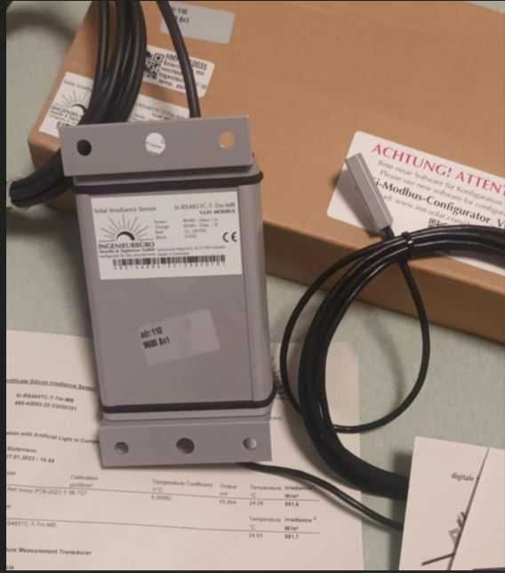 Senzor iradiatie si temperatura panouri fotovoltaice Si-RS485TC-T-TM