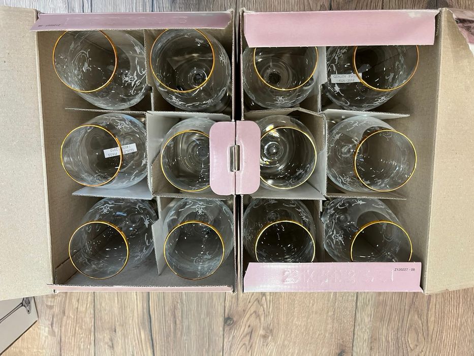 Фужер багемское стекло