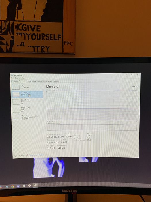 Pc / calculator i3 10100f 8GB RAM DDR4 GTX 750 TI