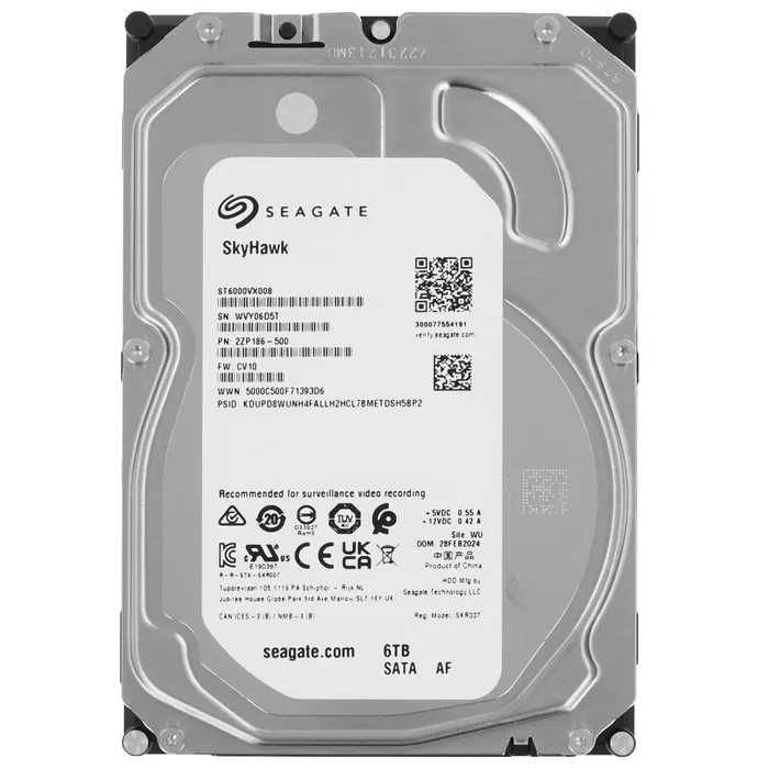 Жесткий диск 6 ТБ Seagate SkyHawk [ST6000VX008]