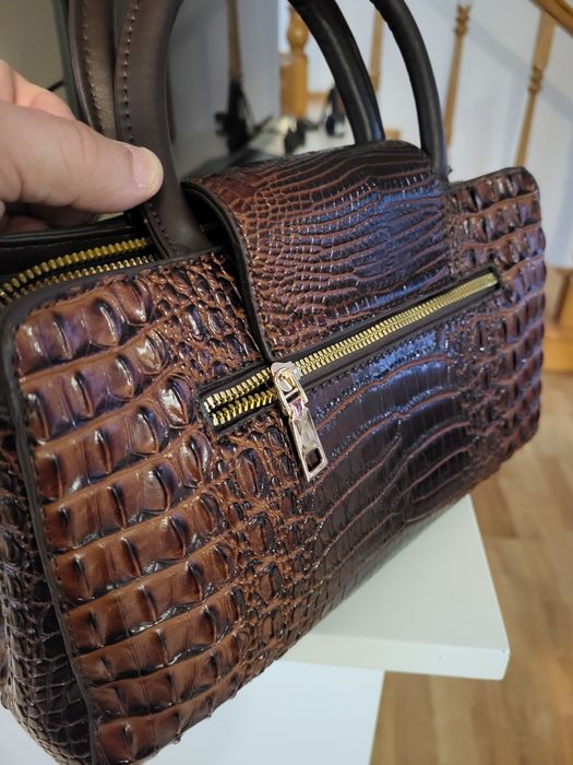 Geanta piele crocodil